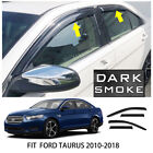 For 2010-2018 Ford Taurus Smoke Window Visors Sun Rain Wind Guards Vent Shade