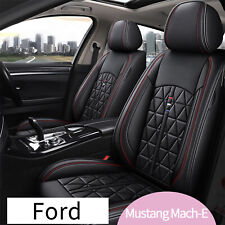 For Ford Mustang Mach-e 2021-2023 2-seat Covers Faux Leather Front Seat Cushion
