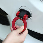 Red Universal Car Ring Track Racing Style Tow Hook Look Decoration Accessories