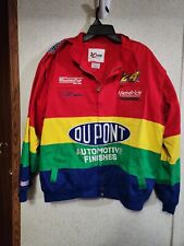 Vintage Jeff Gordon Nascar Jacket Dupont Rainbow Race Xl Chase Authentics Clean