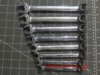 Snap On 8pc Combination Open End Flare Nut Line Wrench Set 516 34 6pt Rxs24