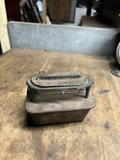 Antique Old Original Stove Heater Kerosene Sad Iron Oil Wick 1 Single Burner Usa