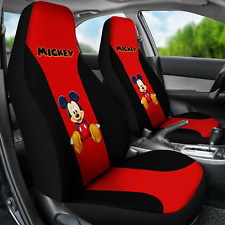 Lovely Mickey Mouse Red Black Car Seat Covers
