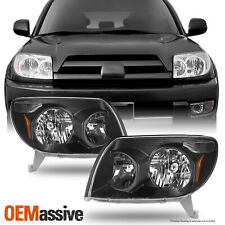 Fits 03-05 Toyota 4runner Black Headlights Lamps Replacement Pair 2003-2005