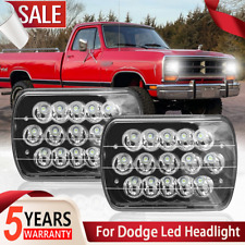 For Dodge W150250 D100150250 Ram 50 Pair 5x7 7x6 Led Headlights Hilo Beam