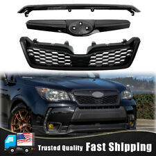 Fit 2014 2015 2016 2017 2018 Subaru Forester Sti Style Black Front Upper Grill