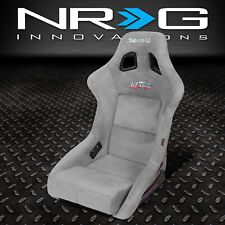 Nrg Innovations Frp-302gy-ultra Large Prisma Fixed Back Bucket Racing Seat Grey