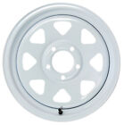 Ecustomrim Trailer Wheel White Rim 15 X 5 Spoke Style 5 Lug On 4.5 In.