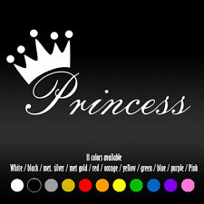 6 Princess Girl Crown Baby Fairytale Window Car Laptop Vinyl Decal Sticker