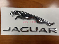 2x Chrome Jaguar Logo Emblem Rear Badge Decal Xf Xj Xk Xjr Xjs E X S Type
