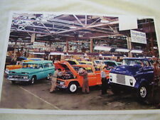 1960 1961  Gmc Truck Assembly Line  2 11 X 17 Photo Picture