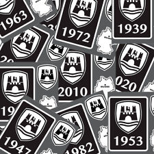 Vwvolkswagen Year Rectangle Decals 1938-2021 4 Digit Wolfsburg Logomap