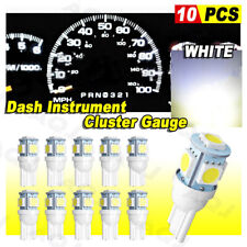 White T10 Upgrade Led Bulbs Instrument Gauge Cluster Dash Lights Kit For Chevy