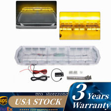 48inch Amber Rooftop Low Profile Led Strobe Light Bar Emergency Safety Warning