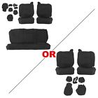 Black Seat Covers For 99-06 Chevrolet Silverado 1500 Extended Cab 1st 2nd Row