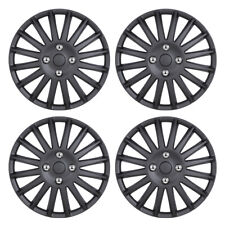 14 Set Of 4 Black Wheel Covers Snap On Hub Caps Fit R14 Tire Steel Rim