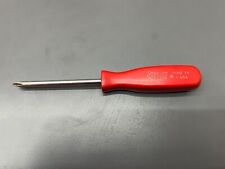 Vintage Snap On Tools Ssdz31 Red Hard Handle Pozidriv 1 Screwdriver - Usa