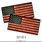 2x American Flag Pledge Of Allegiance Sticker Grunge Vinyl Decal Car Truck