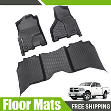 3d Floor Mats Liners For 2013-2018 Dodge Ram 1500 2500 3500 Crew Cab All Weather