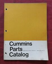 1967 Cummins Nt 5 18 Bore 743 Series Diesel Engine Parts Manual Catalog Nice