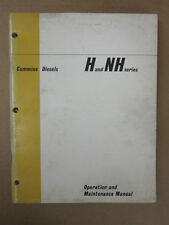 Cummins Diesel H And Nh Series Diesel Engine Operation Maintenance Manual 1967