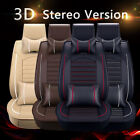 Universal Deluxe 5-seats Car Seat Cover Front Rear Pu Leather Cushion Full Set