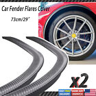 Car Truck Wheel Fender Flares Cover Carbon Fiber Trim Lips Strip Protector 2pcs