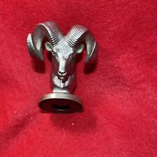 Vintage Metal Dodge Rams Head Hood Ornament Free Shipping