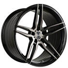 4 20 Staggered Vertini Wheels Rfs1.6 Glsss Black Tinted Face Rims B2