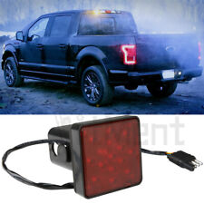 For Ford F-150 F-250 F-350 Super Duty Red 15-led Brake Light Trailer Hitch Cover