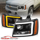 07-14 Chevy Suburbantahoeavalanche Black Led Swtichback Projector Headlights