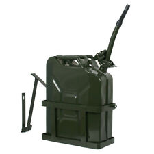 5 Gallon Jerry Can Gas Can Army Backup With Spout And Metal Steel Holder