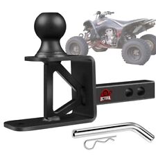Atvutv Trailer Hitch Fits 1inch Receiver3in1 Towing Ball Mount With 2inch Ball5