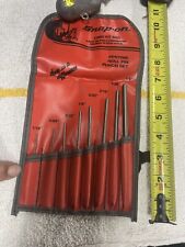 Snap On Tools 8pc Roll Pin Punch Set Ppr708k W Kit Bag C0802 116 - 14 Usa