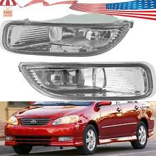 Fit For Toyota Corolla 03-04 1.8l Front Bumper Lamps Fog Lights Pair Right Left