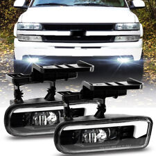2x Led Fog Lights For Chevy Silverado 1500 2500 1999-2002 3500 2001-2002 Tahoe