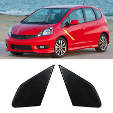 1 Pair For Honda Fit 2009-2013 Front Door Garnish Window Glass Plate Cover Trim