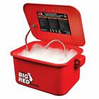 Torin 110v 3.5 Gal Steel Cabinet Portable Parts Washer Electric Pump-red