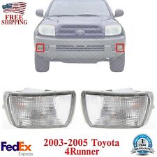 Front Signal Lights Lens And Housing Lh Rh Side For 2003-2005 Toyota 4runner