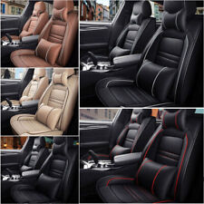 Universal Pu Leather 5-seats Car Seat Covers Full Set Front Rear Cushion