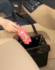 Kmmotors Car Trash Can Leather Trash Bag Foldable Hanging Bin Cute Car