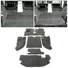 New For Tj Jeep Wrangler 1997-2006 Full Set Carpet Kit Floor Mat Gray 6 Piece