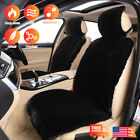 Winter Warm Sheepskin Car Seat Covers For Dodge Thick Wool Fur 2pc Front Cushion