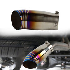 Jdm Titanium Tip Stainless Steel Exhaust Muffler Tip 2.5 Inlet - 3 Outlet