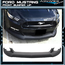 Fits 15-17 Ford Mustang Front Bumper Lip Splitter Chin Spoiler Unpainted- Pu