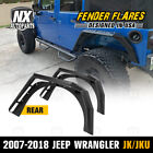 Rear Fender Flares For 2007-2018 Jeep Wrangler Jk Jku Offroad Duty Steel 2pc Set