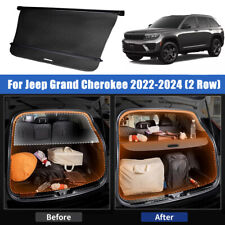 Retractable Cargo Cover For 2022-2024 Jeep Grand Cherokee 2 Row Rear Trunk Shade