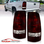 For 1999-2002 Dark Red Rear Tail Lights Chevy Silverado1999-2006 Gmc Sierra