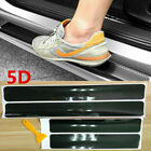 4x Accessories Carbon Fiber Car Scuff Plate Door Sill 5d Sticker Protector Parts
