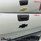 Matte Black Vinyl Bowtie Tailgate Emblem Overlay 2007-2013 Chevrolet Silverado